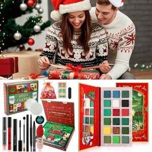 Beauty Advent Calendar 2024  Christmas Eyeshadow Palette, Makeup Advent Calendar Christmas Gifts for Women Teen Girls, Holiday Gift Xmas Surprise Countdown Calendar Makeup Sets, Calendario De Adviento