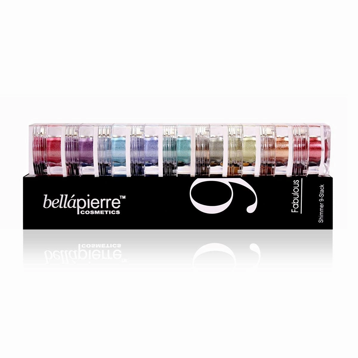 bellapierre Shimmer Powder 9 Stack | Paraben Free Eyeshadow | Vegan & Cruelty Free Eye Makeup - 9 Count - Fabulous