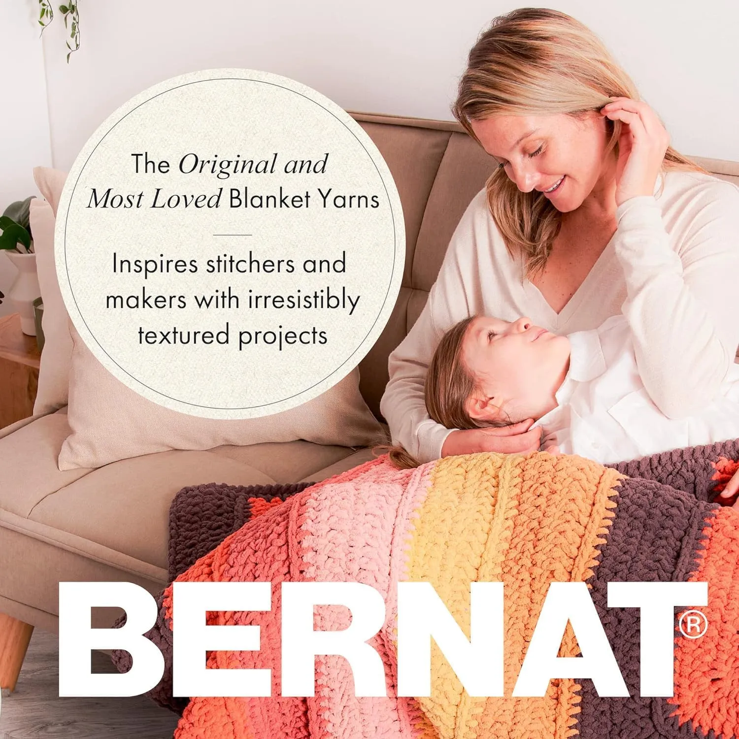 Bernat Blanket Extra Blush Pink Pack of 10.5oz/300g-Polyester-7 Jumbo-97 Yards-Knitting/Crochet Yarn, 1 Pack, 2