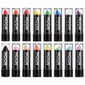 Blacklight Neon UV Lipstick 0.16oz Set of 16 colours (Pastel & Intense) – Glows brightly under Blacklights/UV Lighting!