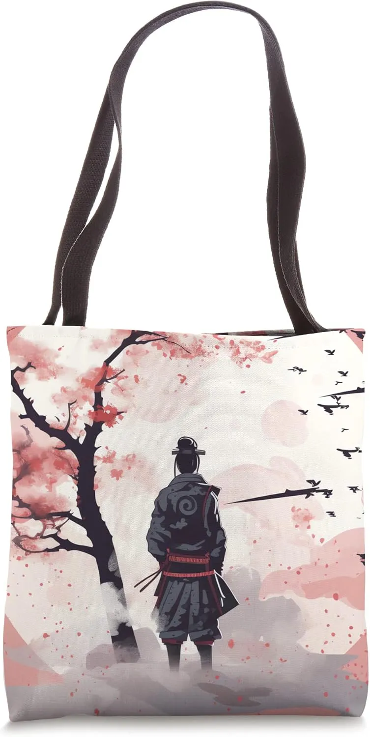 Blush Garden Defender Pink Petal Samurai Vigilance Tote Bag