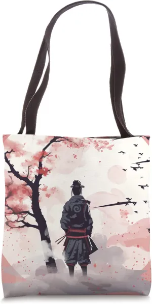 Blush Garden Defender Pink Petal Samurai Vigilance Tote Bag