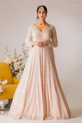 Blush Pink Gown Set