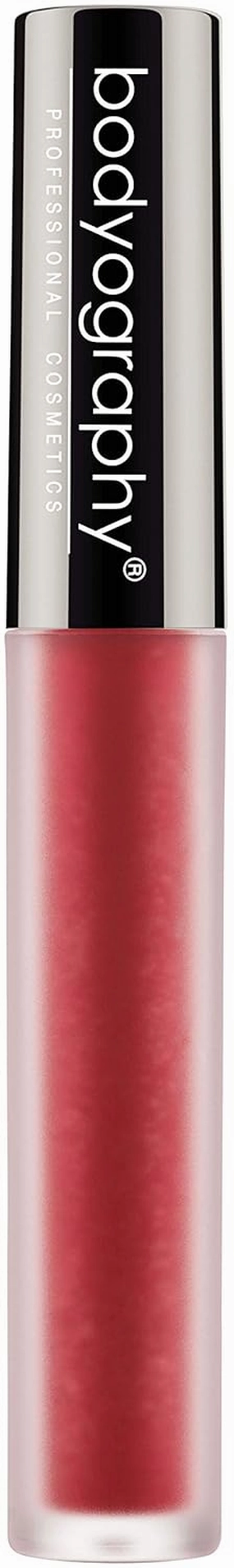 Bodyography Matte Lip Lava Liquid Lipstick (Strawberry Moon): Metallic Red Salon Makeup Long-Wearing Lipstick with Soft Opaque Finish | Vegan, Gluten-Free, Cruelty-Free, Paraben-Free