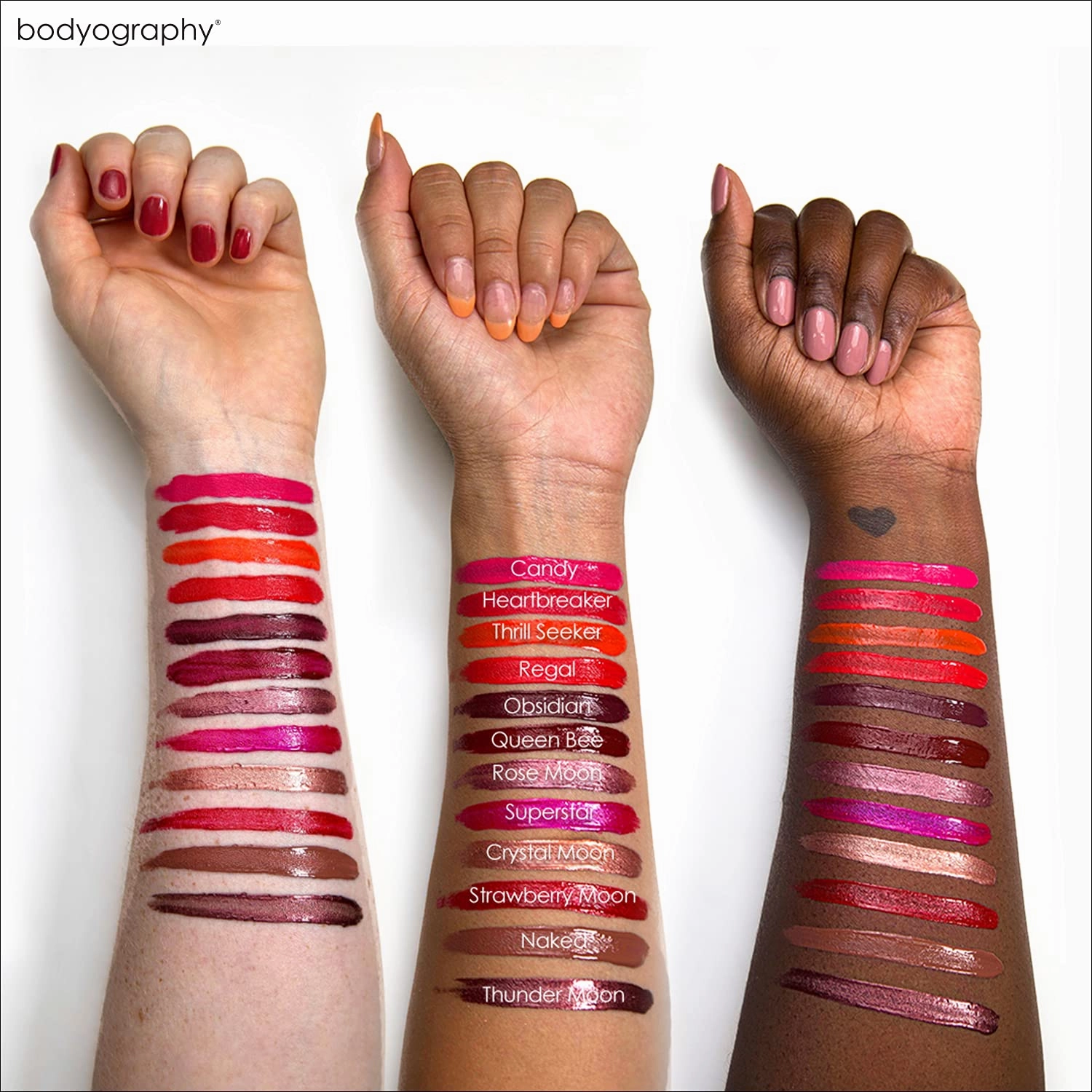 Bodyography Matte Lip Lava Liquid Lipstick (Strawberry Moon): Metallic Red Salon Makeup Long-Wearing Lipstick with Soft Opaque Finish | Vegan, Gluten-Free, Cruelty-Free, Paraben-Free