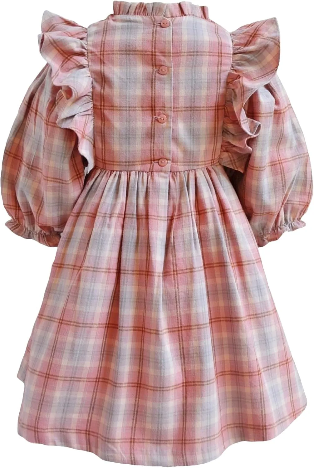 Bonnie Jean Girls 3M-6X Smocked Pinafore Ruffle Woven Dress