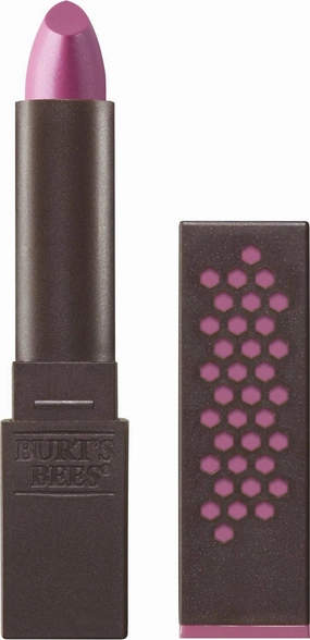 Burts Bees 100% Natural Glossy Lipstick, Pink Pool - 1 Tube