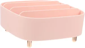 CANIGHT Divided Makeup Holder Makeup Storage Box Organizer Eyeshadow Palettes Holder Tabletop Organizers Safe Material