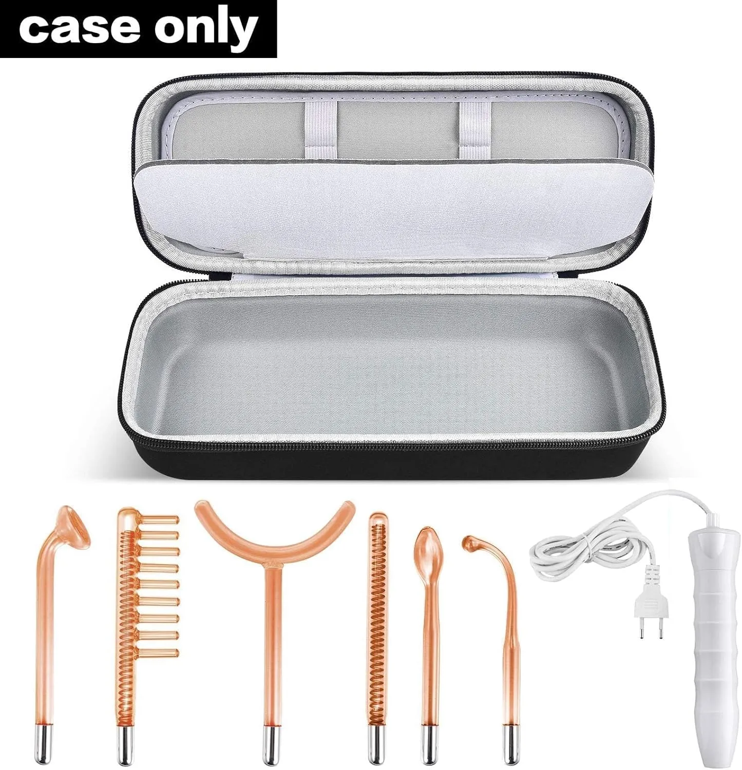 Case Compatible with Houzzi/for NuDerma/for Signstek/for APREUTY/for FAZJEUNE/for NewWay Professional Clinical Portable Handheld High Frequency Skin Wand Machine, 6 Neon & Argon Wands (Only Box)