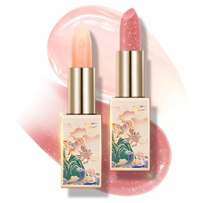CATKIN Lip Balm Color Tinted Lipstick Ultra Hydrating Lip Deep Moistrurize Chapstick with Vitamin E Nourishing For Cracked & Dry Lips 0.12 oz (2pcs（01 10）)