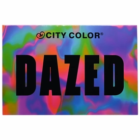 City Color Cosmetics Dazed Pressed Glitter Palette, Eyeshadow Palette, Shadow Palette
