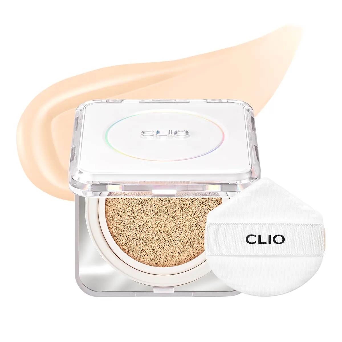 CLIO The Original Kill Cover Founwear Cushion – Korean Makeup, Full High Coverage Foundation, Airy Satin Finish, Skin Fit, 19N PORCELAIN