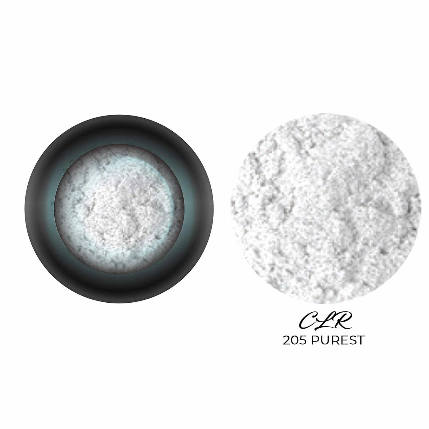 CoCo La Rue Hi-Def Eyeshadow Pigments Brite Vibrant Colors Fluorescent Powder Eyeshade Pigments, Dust Powder, Loose Pigment Eye Shadow - Blendable Radiant Eyeshade (CLR 205 Purest)