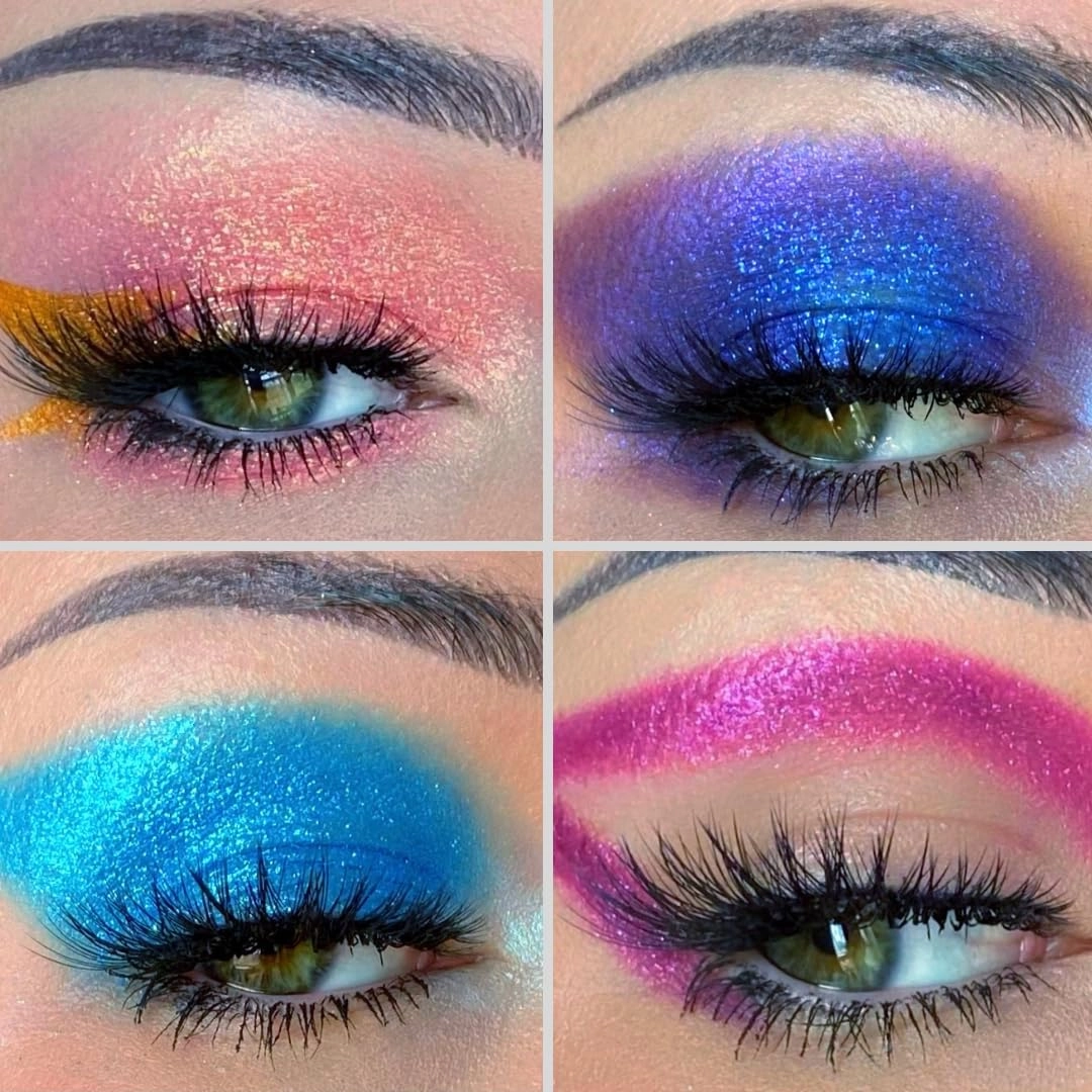 Concrete Minerals Natural Glitter Eyeshadow, Iridescent Shine and High Pigmentation, 100% Vegan and Cruelty Free, 2.4 Grams Loose Mineral Powder (Moonstone Collection)