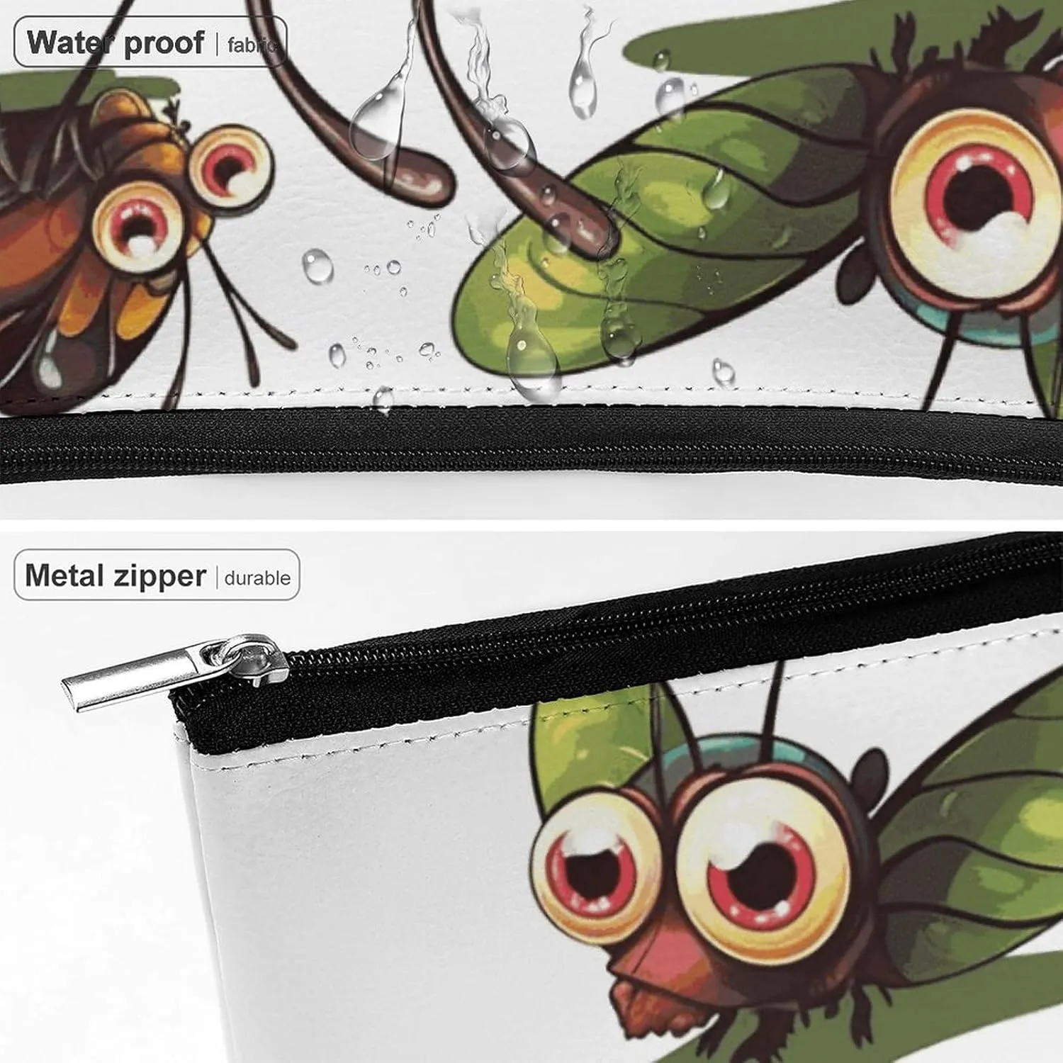Cosmetic Bag Makeup Bags for Women Portable Makeup Bag Cartoon Insect Makeup Case Travel Toiletry Bag for Travel Accessories