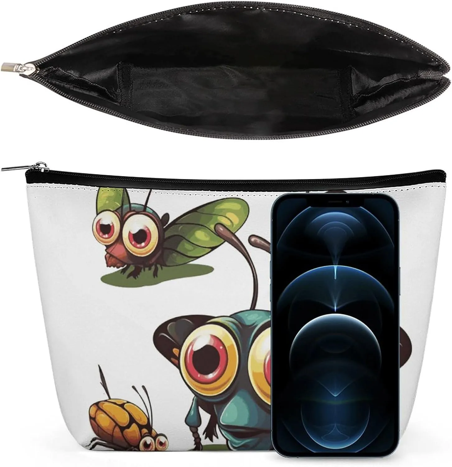 Cosmetic Bag Makeup Bags for Women Portable Makeup Bag Cartoon Insect Makeup Case Travel Toiletry Bag for Travel Accessories