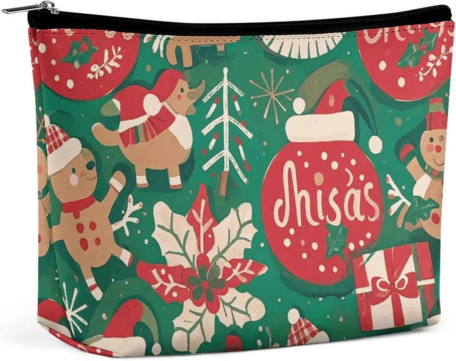 Cosmetic Bag Makeup Bags for Women Portable Makeup Bag Christmas Makeup Case Travel Toiletry Bag for Travel Accessories