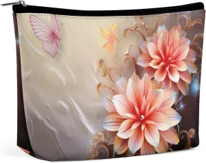 Cosmetic Bag Makeup Bags for Women Portable Makeup Bag Flower Makeup Case Travel Toiletry Bag for Travel Accessories