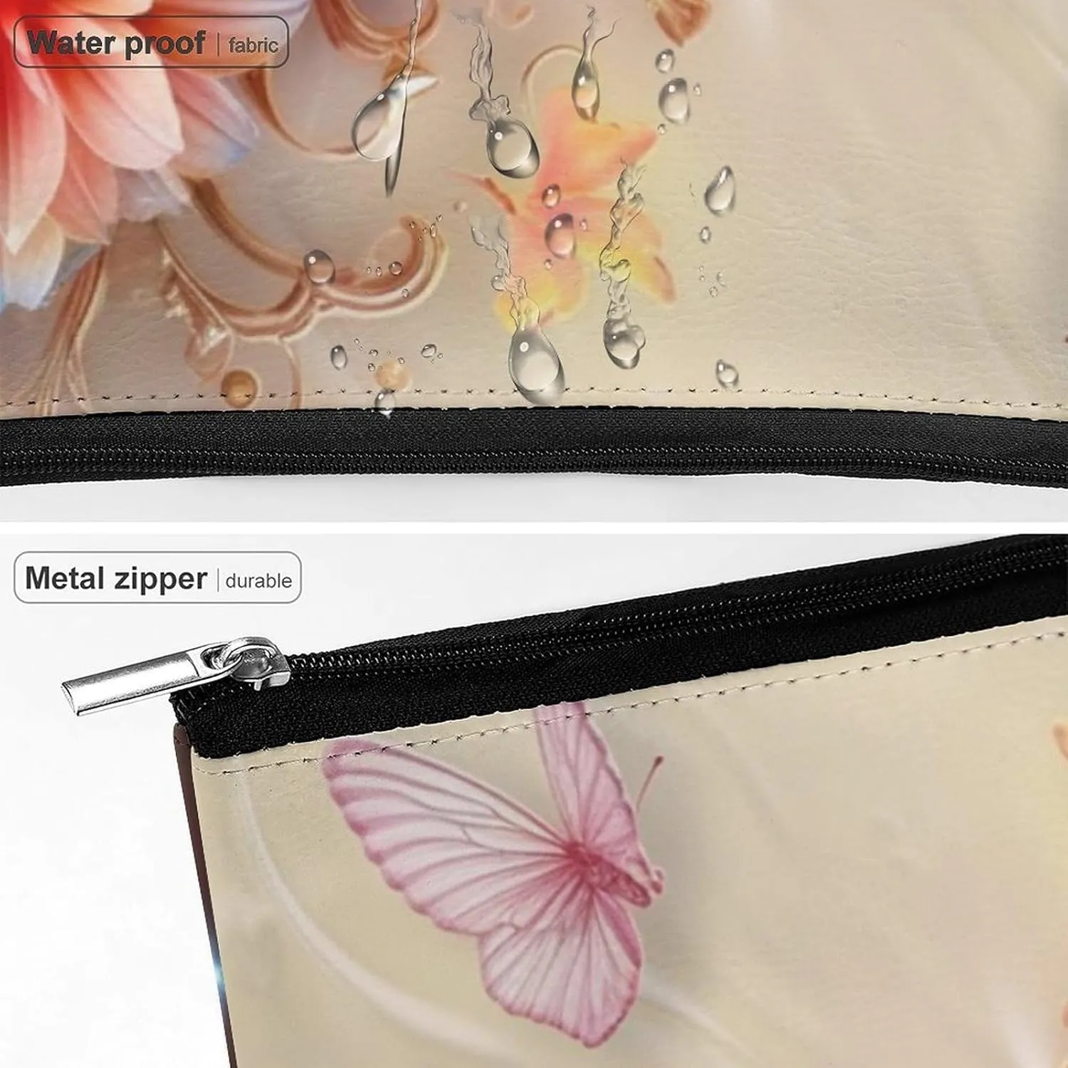 Cosmetic Bag Makeup Bags for Women Portable Makeup Bag Flower Makeup Case Travel Toiletry Bag for Travel Accessories