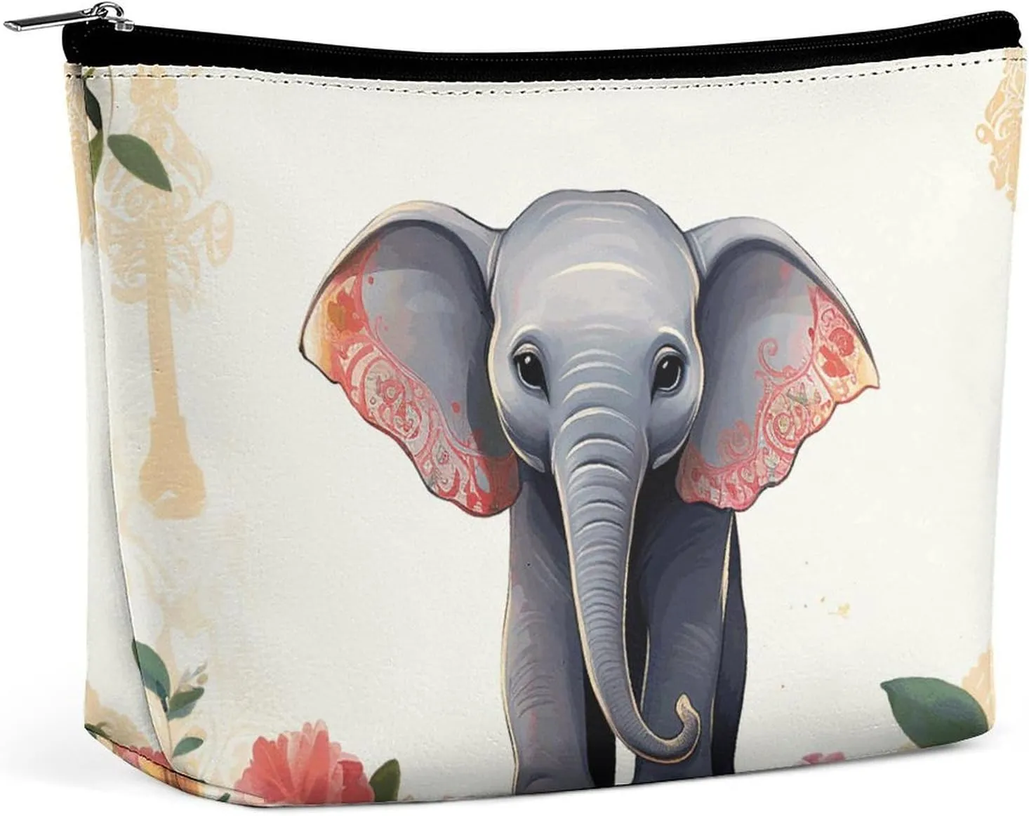 Cosmetic Bag Makeup Bags for Women Portable Makeup Bag Lucky Elephant Makeup Case Travel Toiletry Bag for Travel Accessories