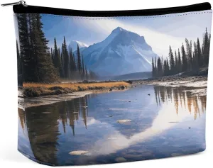 Cosmetic Bag Makeup Bags for Women Portable Makeup Bag Magnificent View in Banff Makeup Case Travel Toiletry Bag for Travel Accessories