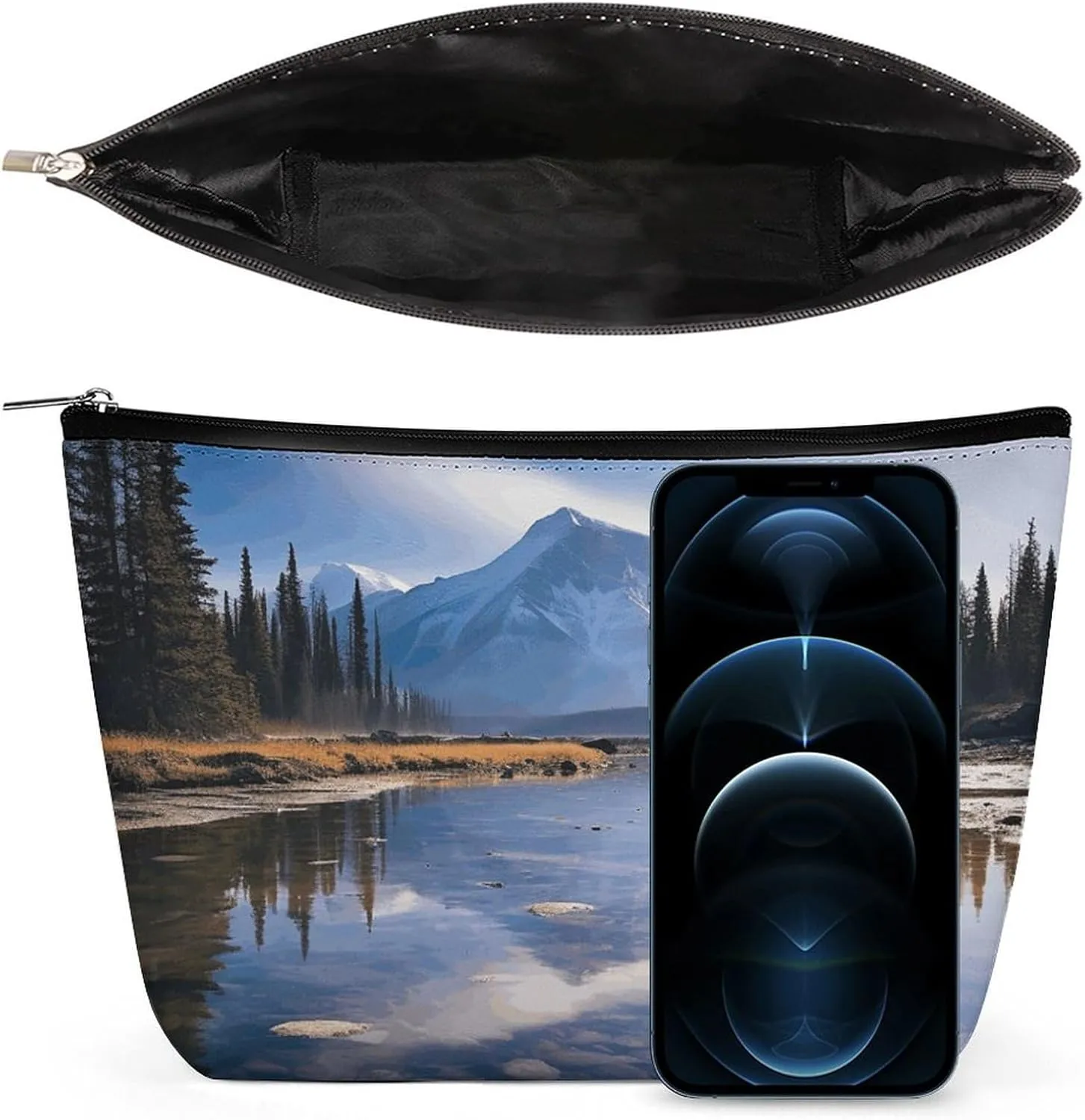 Cosmetic Bag Makeup Bags for Women Portable Makeup Bag Magnificent View in Banff Makeup Case Travel Toiletry Bag for Travel Accessories