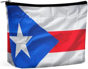 Cosmetic Bag Makeup Bags for Women Portable Makeup Bag Puerto Rico Flag Makeup Case Travel Toiletry Bag for Travel Accessories