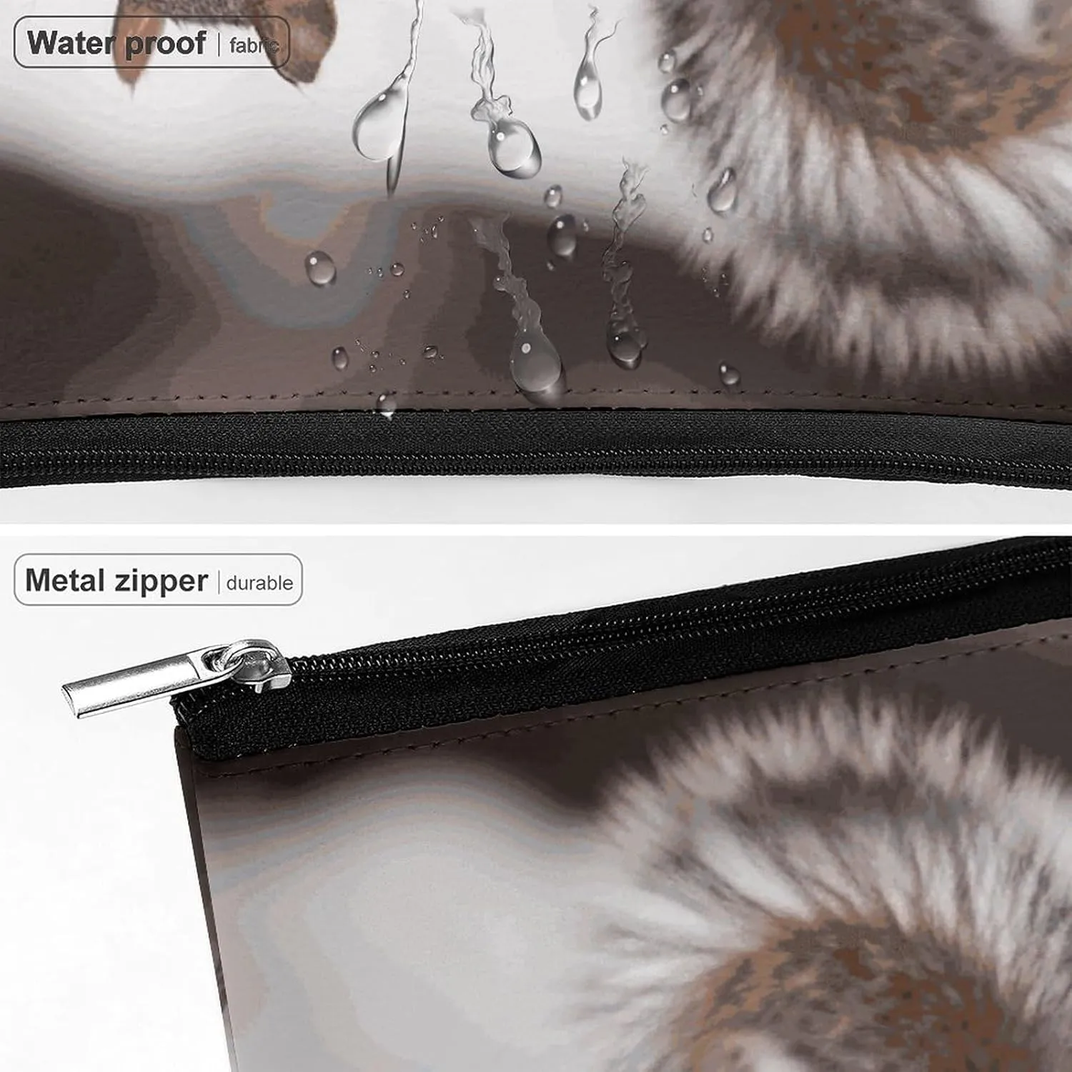 Cosmetic Bag Makeup Bags for Women Portable Makeup Bag Skiing Squirrel Makeup Case Travel Toiletry Bag for Travel Accessories