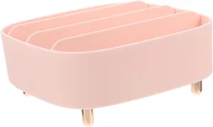 Cosmetic Storage Box Makeup Organizer Eyeshadow Palettes Holder Divided Storage Pink Long-lasting Safe