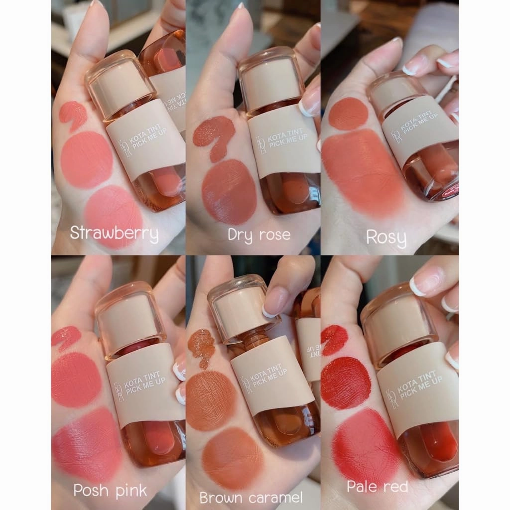 CosmeticsxKota Tint Pick Me Up Semi-Velvet Matte Lipstick, 6 Shades (03.posh pink, 2.5ml)