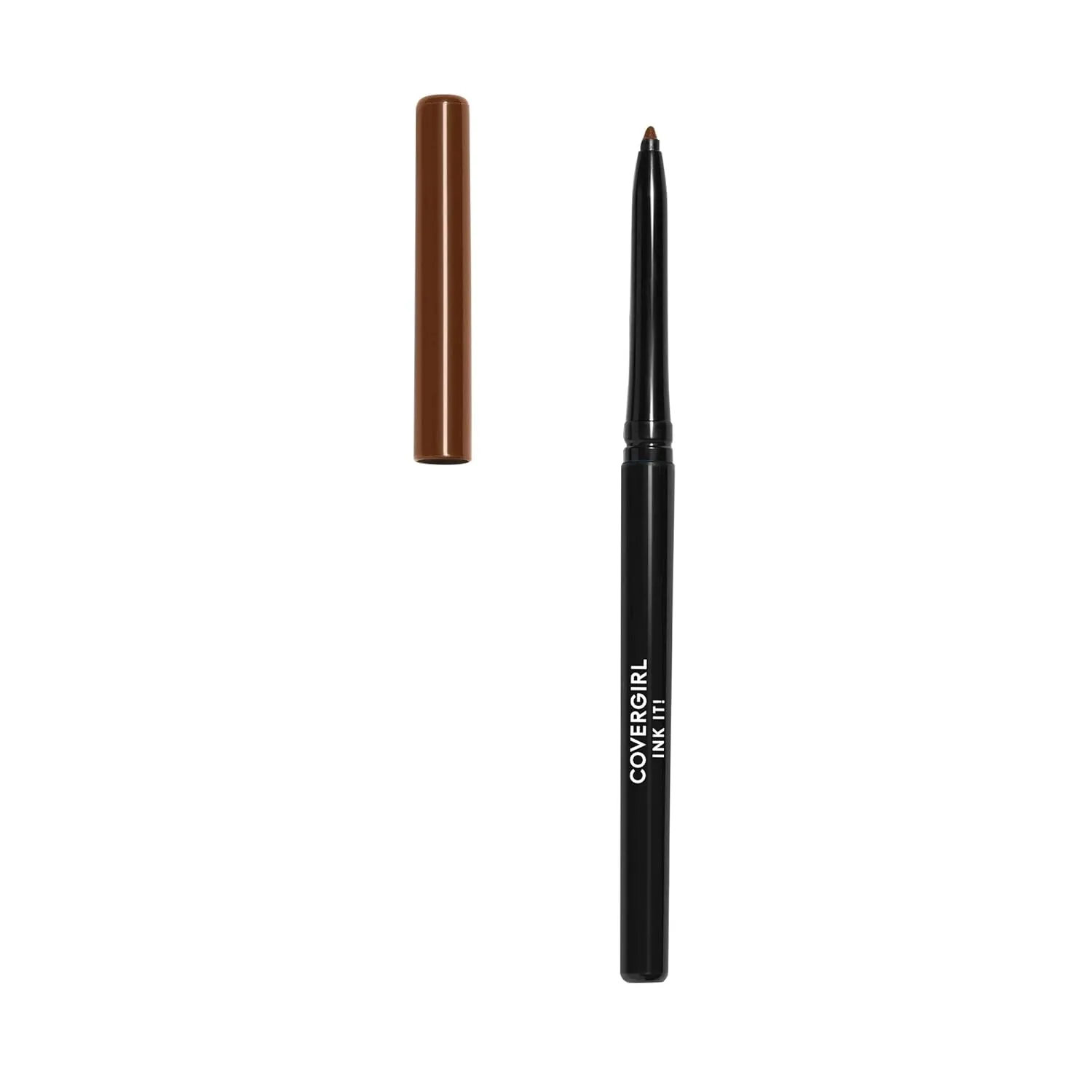 COVERGIRL Ink It! Perfect Point Plus Waterproof Eyeliner, Cocoa Ink 260 (1 Count) (Packaging May Vary) Self Sharpening Long Lasting Waterproof Eyeliner Pencil