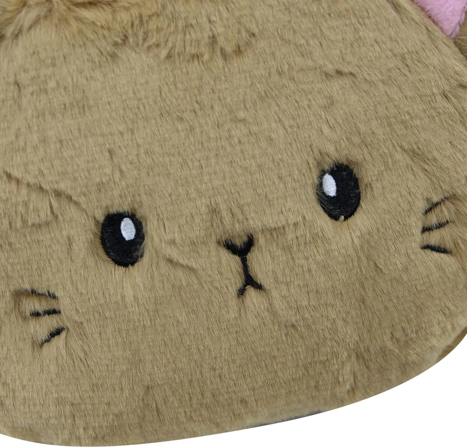 Cute Cat Crossbody Purse Pink Small Fluffy Satchel Shoulder Bag Animal Plush Messenger Bag Kawaii Purse for Women