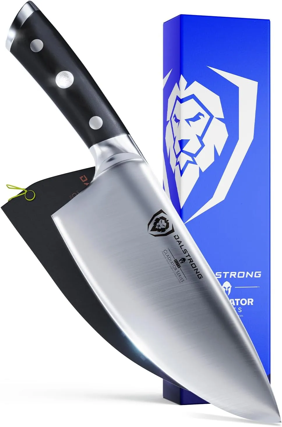 Dalstrong Herb & Salad Rocking Mincing Knife - 7 inch - Gladiator Series Elite - German HC Steel - w/Sheath - Vegetable Knife - Kitchen Knife - NSF Certified