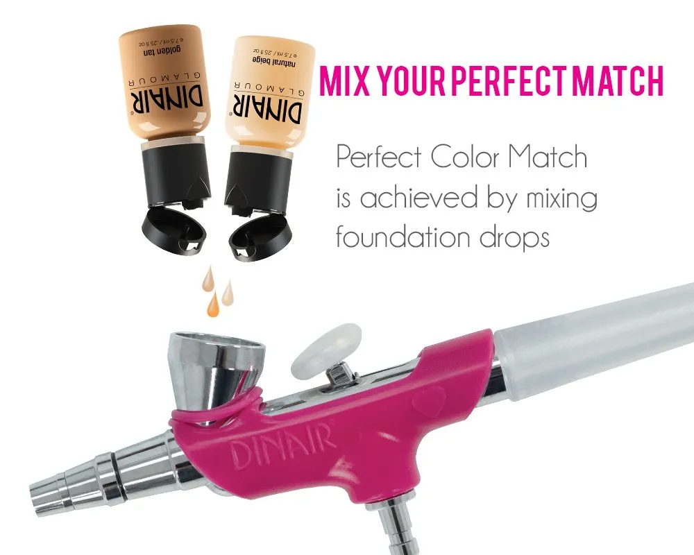 Dinair Airbrush Makeup Foundation | Alabaster | Colair RADIANCE: Satin | .25 oz