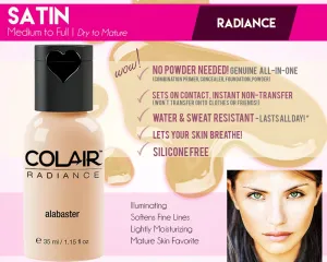 Dinair Airbrush Makeup Foundation | Alabaster | Colair RADIANCE: Satin | .25 oz