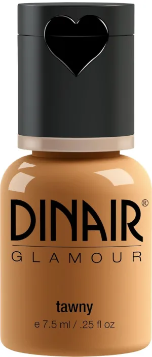 Dinair Airbrush Makeup Foundation | Tawny | GLAMOUR: Natural, Light coverage, Matte 0.25 oz