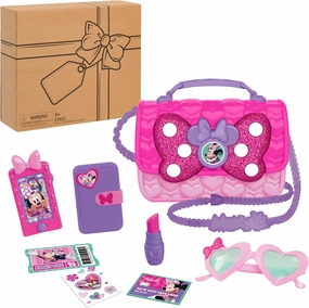 Disney Junior Minnie Mouse Bowfabulous Bag Set, 7-pieces, Dress Up and Pretend Play, Kids Toys for Ages 3 Up by Just Play