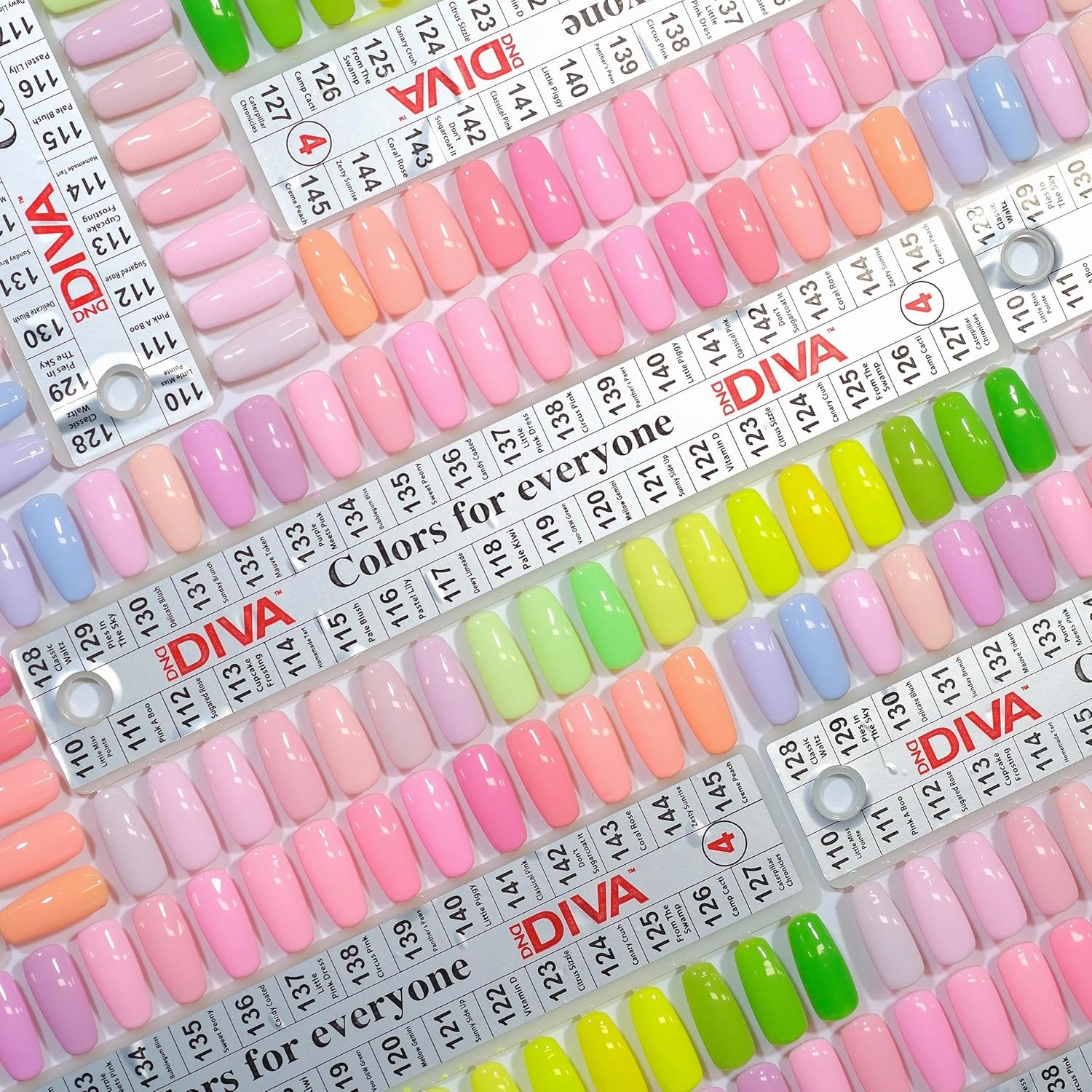 DND Diva Gel Polish Set, Soda Poppin Collection, UV/LED Gel Polish and Air Dry Nail Lacquer, Matching Chip-Free Polish Duo, 115 Pale Blush, 0.5 Fl Oz
