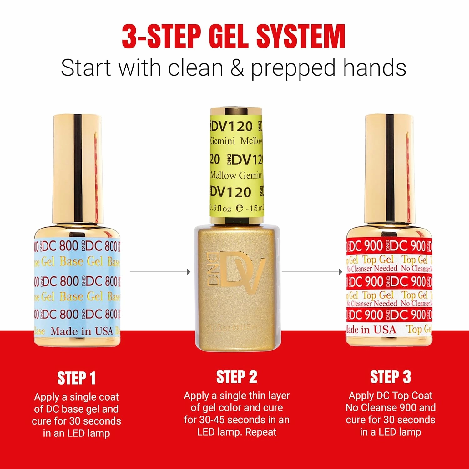 DND Diva Gel Polish Set, Soda Poppin Collection, UV/LED Gel Polish and Air Dry Nail Lacquer, Matching Chip-Free Polish Duo, 115 Pale Blush, 0.5 Fl Oz