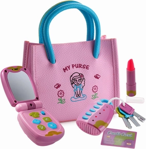 Dress-Up-America Toddler Purse – Pretend Play Purse Toys for 1, 2, 3 Year Old Girl, My First Purse Birthday Gift for Toddlers and Girls