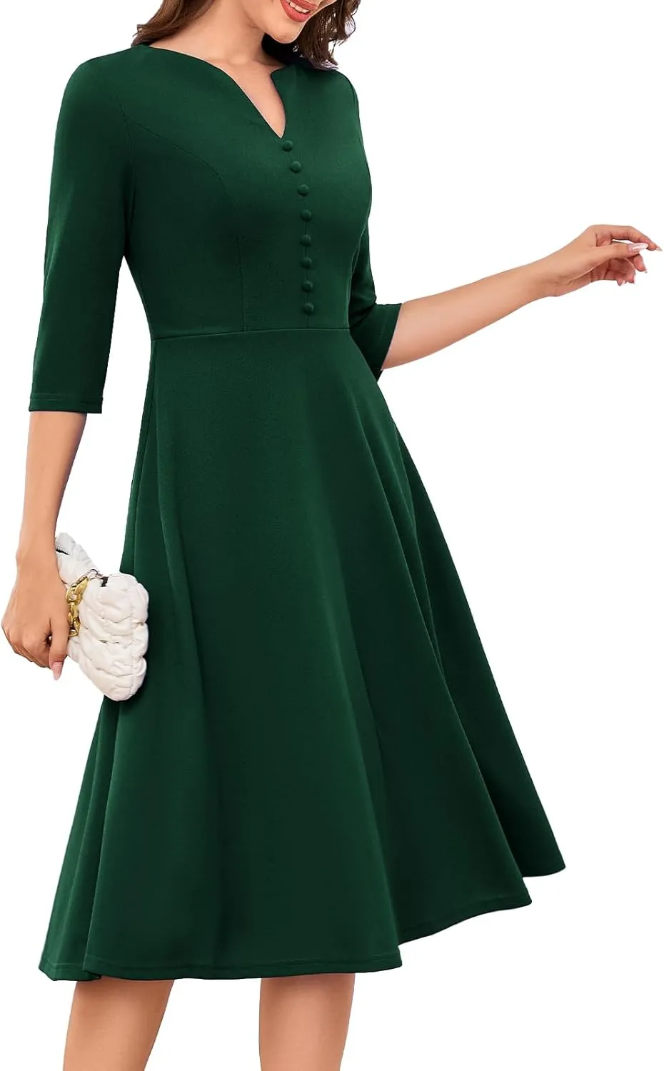 DRESSTELLS Women's Cocktail Dresses for Wedding Guest, Aline Formal Vintage Tea Party Evening Dress