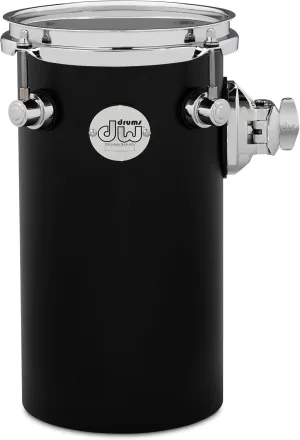DW Design Series Rata Tom - 12x6" - Black Satin (DDAC1206RTBL)