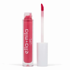 ella mila It's Complicated Pink Liquid Lipstick - Moisturizing Pink Lipstick with Creamy Finish - Lightweight, Non-Sticky & Long Lasting Lipstick with Vitamin E - Cruelty-Free (0.13 fl oz)