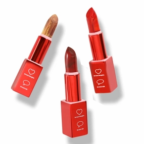 Empowerment Luxe Vegan Lipstick Trio - Enriched Formula for Moisturizing, Vibrant, Creamy, And Long-Lasting Lips - Glamorous Red Lipstick for Women (Set Of 3)