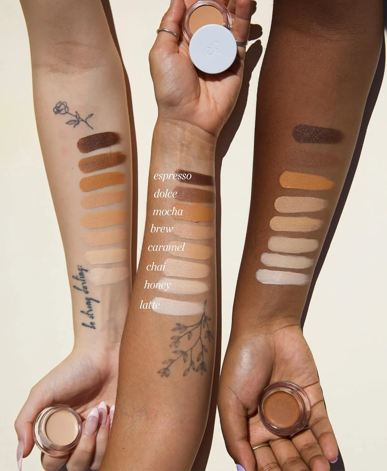 Ere Perez - Natural Arnica All-Cover Pot Concealer | Med-Full Coverage, Satin Finish, Calming, Nourishing | Vegan, Cruelty-Free, Clean Beauty (Brew, 0.18 oz | 5 g)
