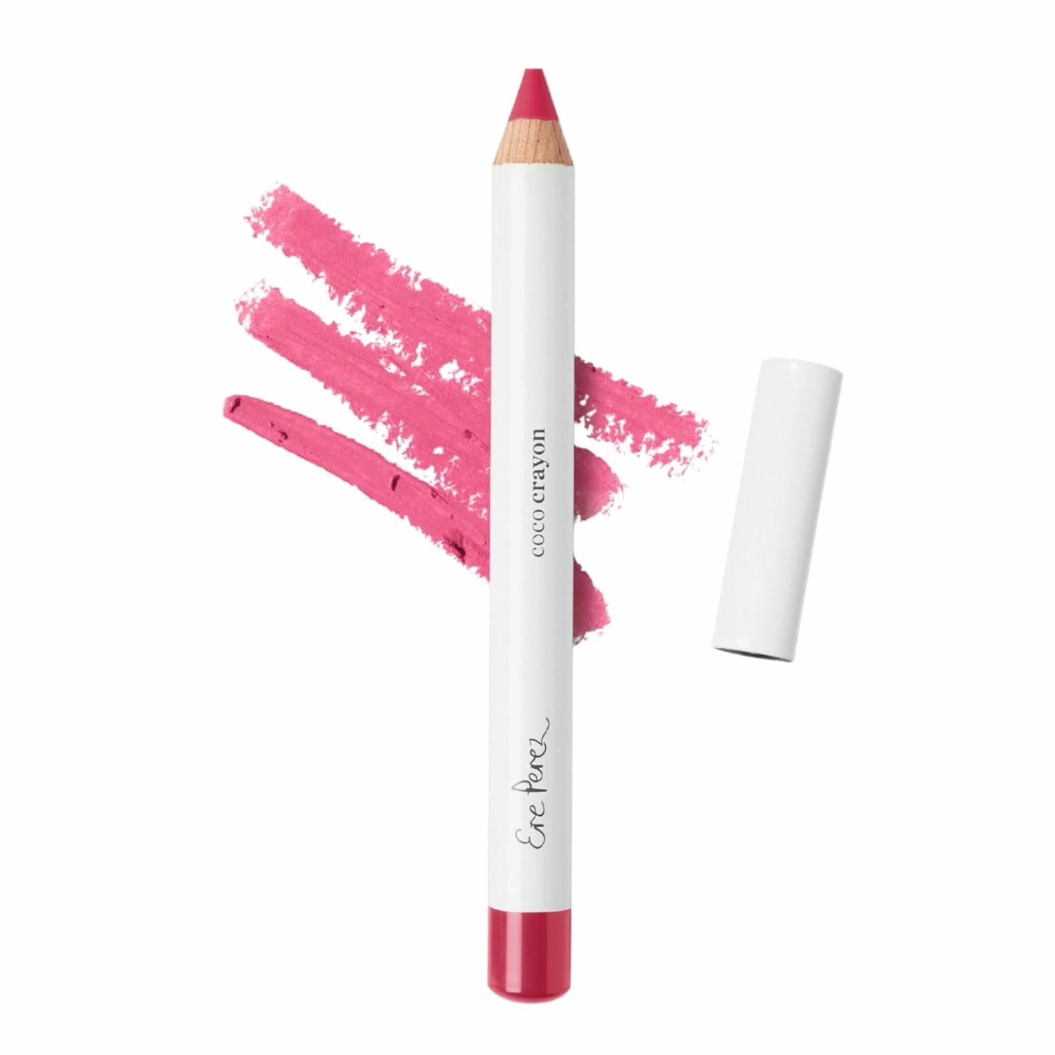 Ere Perez - Natural Coco Crayon Hydrating Lip Color | Baobab   Coconut Oil, Silica, Vitamin E | Protect, Nourish, Repair | Vegan, Cruelty-Free, Clean Beauty (Babe, 0.01 oz | 3 g)