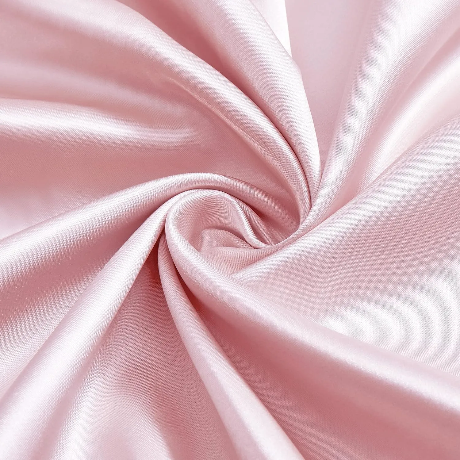 Ersmak 7 Pieces Satin Sheets Set King Size, Luxury Silky Blush Pink Satin Bed Sheets Set with 1 Deep Pocket Fitted Sheet, 1 Soft Flat Sheet, 4 King Pillowcases and 1 Body Pillowcase