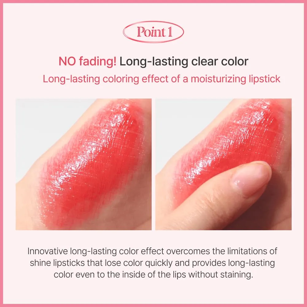 Espoir Lipstick Nowear Balming Glow #1 Vividy 0.1oz | Lightweight Moisturizing Lip | Long-Lasting Vibrant Color | Non-Sticky Softness for Chapped Lip Balm | Vegan Cruelty-Free | Korean Lip Makeup