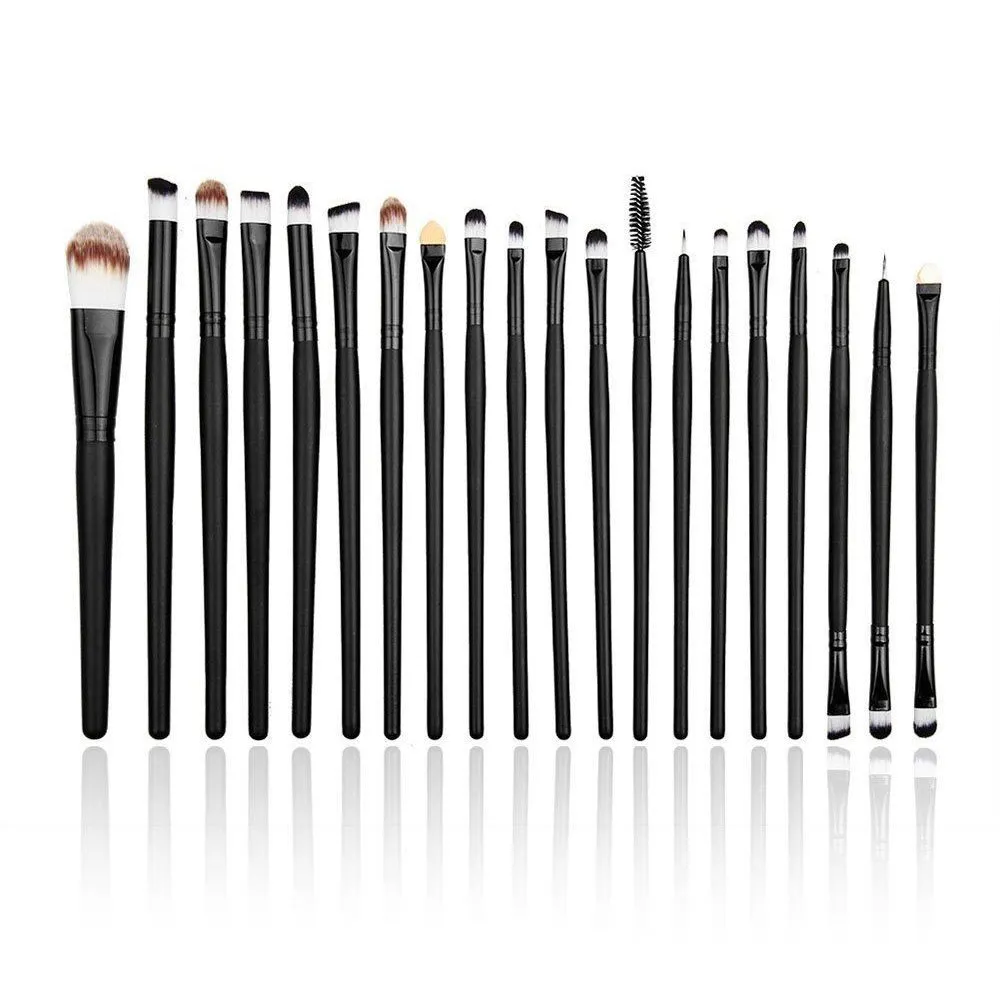 Eye Makeup Brushes Set, 20 Pcs Professional Eye Cosmetic Brush Set Eye Shadow Eyeliner Eye Brow Foundation Powder Liquid Cream Blending Brush