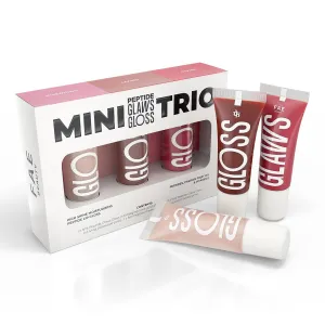 F.A.E - Beautie Peptide Lip Gloss Mini Trio Set, Non-Sticky Hydrating Formula with Passionfruit Oil, 3 Shades